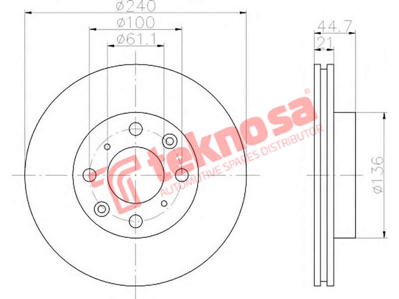 BRAKE DISC - TBD7737-D (OPTIMA)