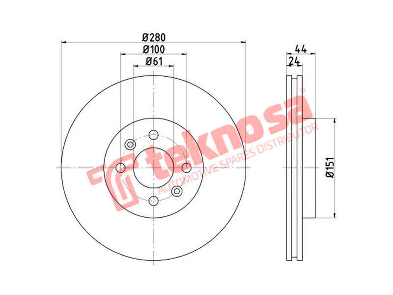 BRAKE DISC - TBD7740-D (OPTIMA)