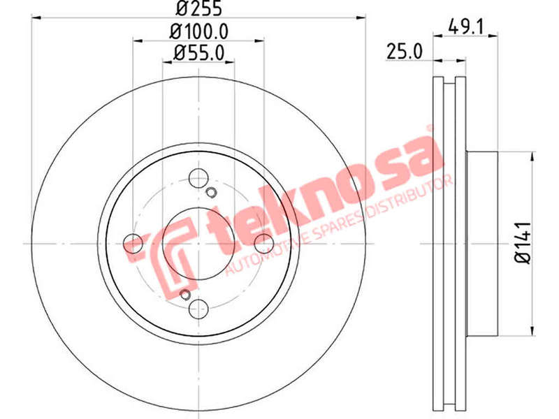 BRAKE DISC - TBD7746-D (OPTIMA)