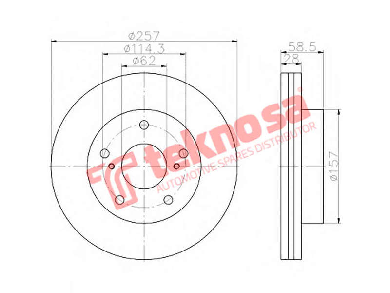 BRAKE DISC - TBD7785-D (OPTIMA)