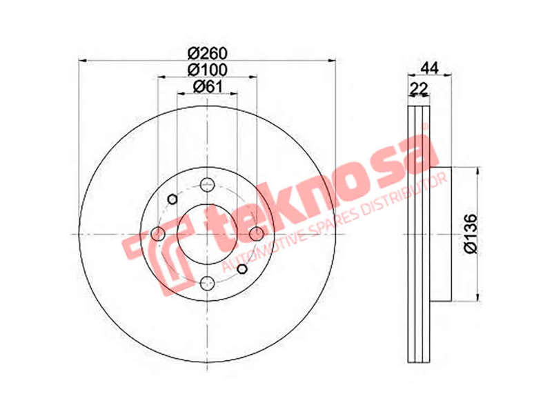 BRAKE DISC - TBD7792-D (OPTIMA)