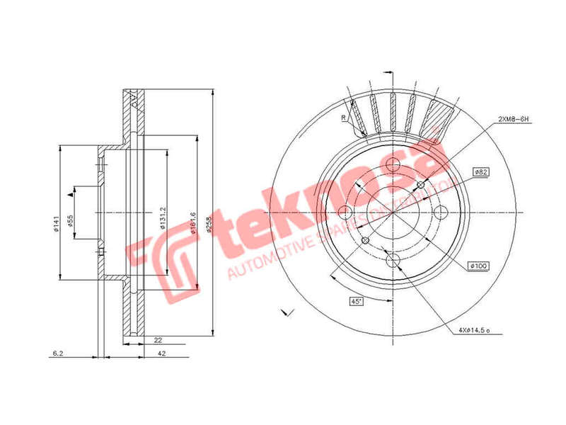 BRAKE DISC - TBD7824-D (OPTIMA)