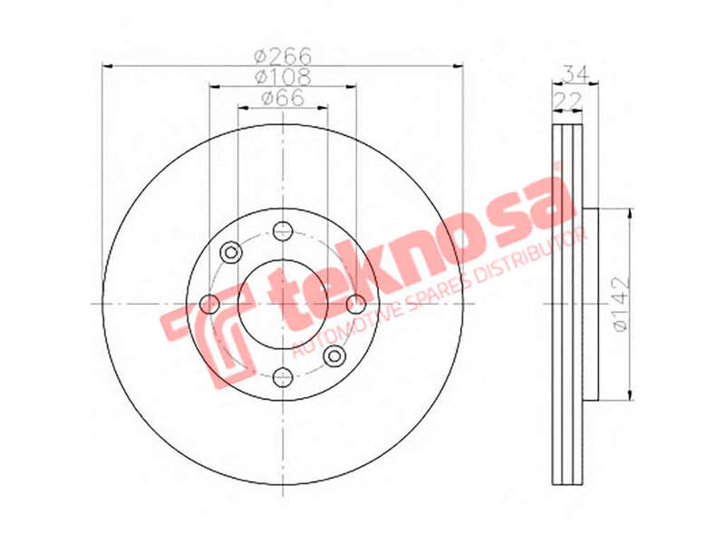 BRAKE DISC - TBD7833-D (OPTIMA)