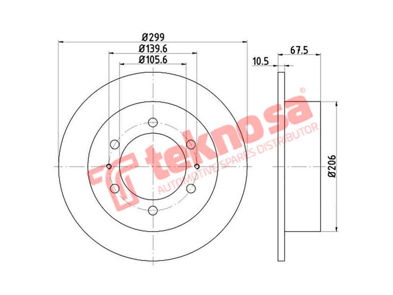 BRAKE DISC - TBD7869-D (OPTIMA)