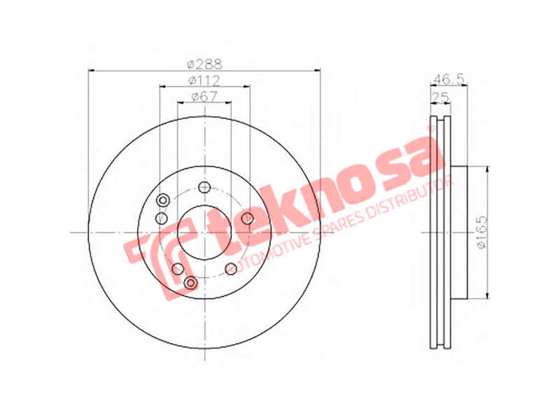 BRAKE DISC - TBD7891-D (OPTIMA)