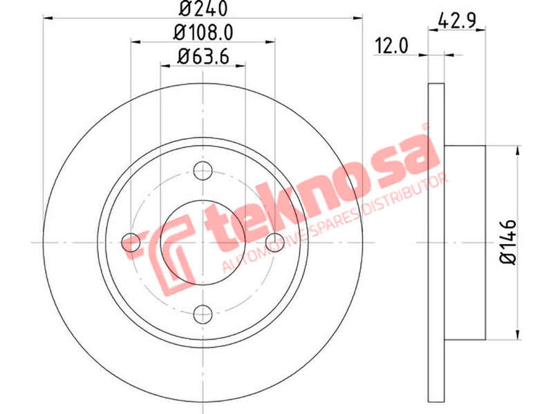BRAKE DISC - TBD7977-D (OPTIMA)