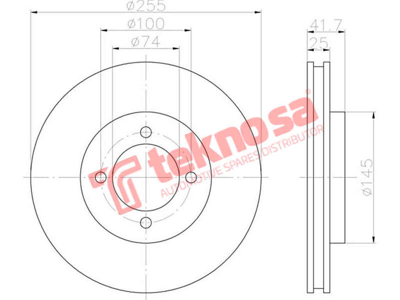 BRAKE DISC - TBD7996-D (OPTIMA)