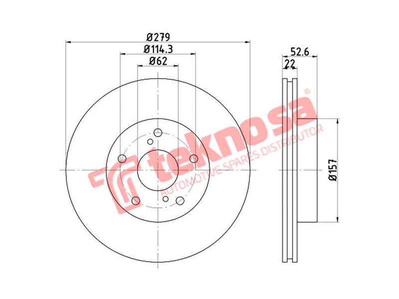 BRAKE DISC - TBD7999-D (OPTIMA)