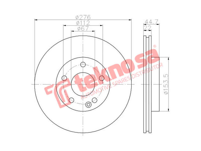 BRAKE DISC - TBD8003-D (OPTIMA)