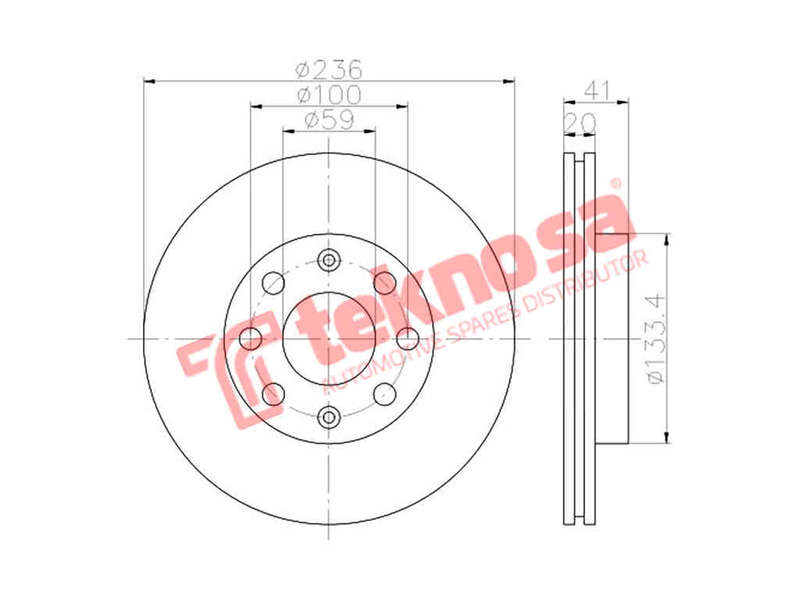 BRAKE DISC - TBD8024-D (OPTIMA)