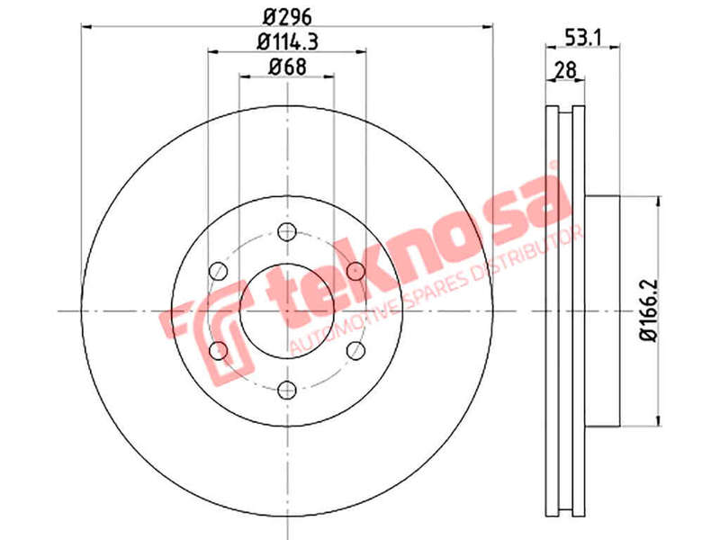 BRAKE DISC - TBD8065-D (OPTIMA)