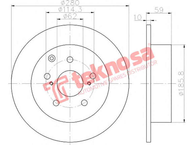 BRAKE DISC - TBD8120-D (OPTIMA)