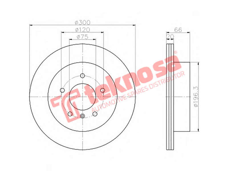 BRAKE DISC - TBD8152-D (OPTIMA)