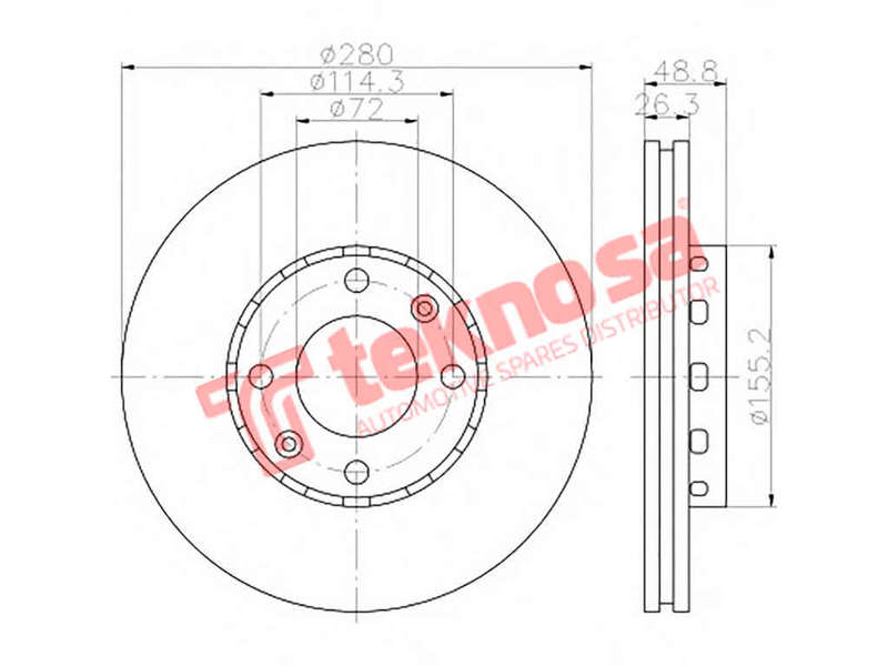 BRAKE DISC - TBD8199-D (OPTIMA)