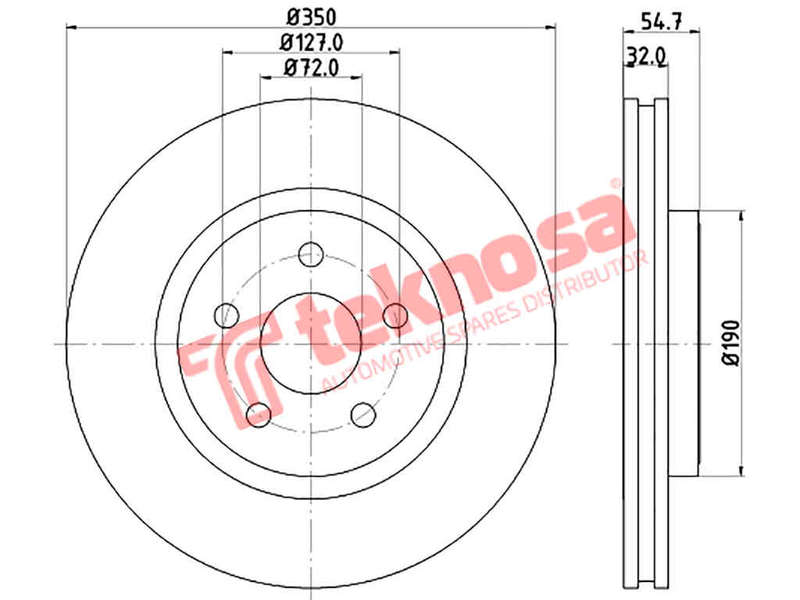 BRAKE DISC - TBD8269-D (OPTIMA)