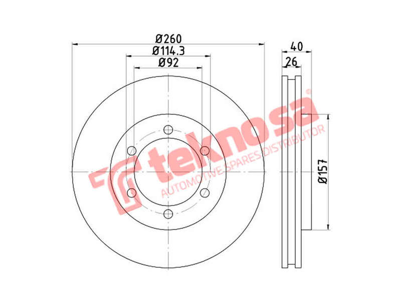 BRAKE DISC - TBD8287-D (OPTIMA)