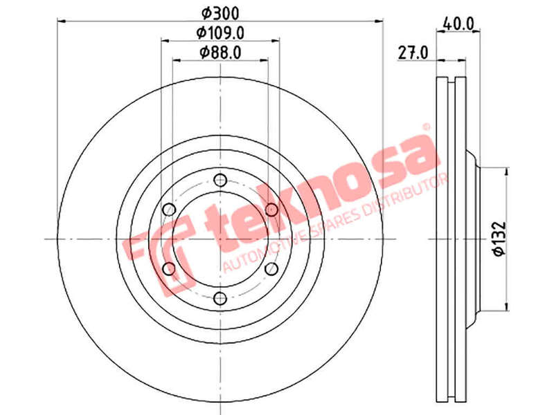 BRAKE DISC - TBD8348-D (OPTIMA)