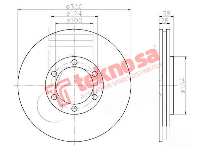 BRAKE DISC - TBD8386-D (OPTIMA)