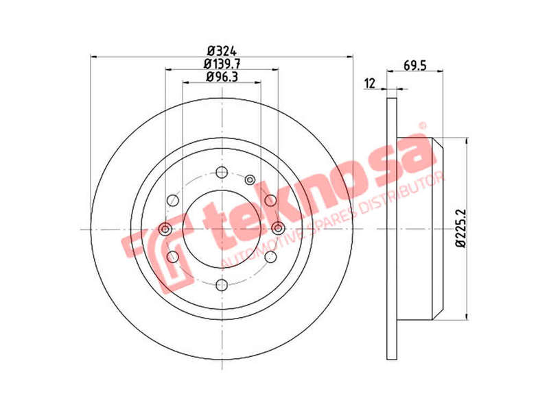 BRAKE DISC - TBD8387-D (OPTIMA)