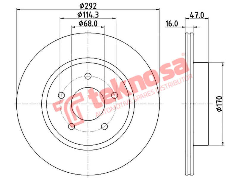 BRAKE DISC - TBD8424-D (OPTIMA)
