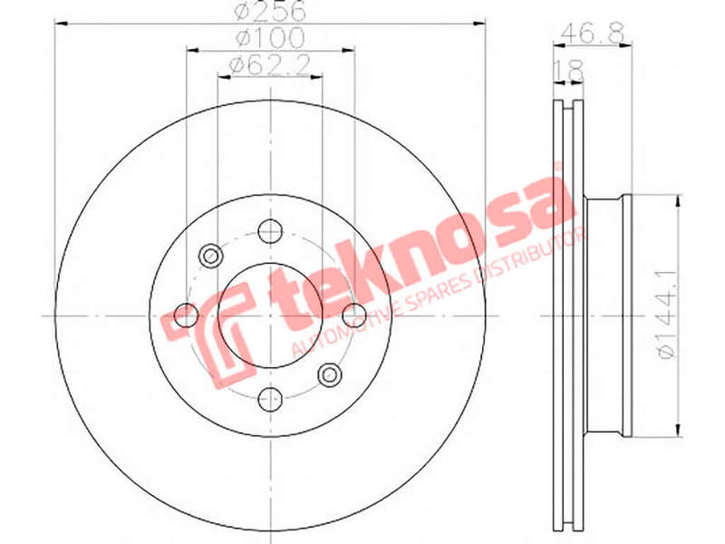 BRAKE DISC - TBD8534-D (OPTIMA)