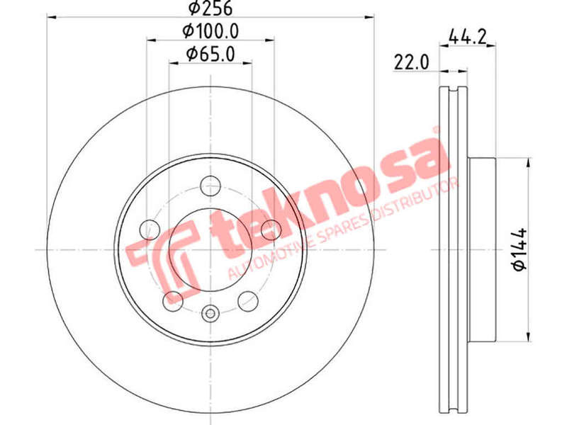 BRAKE DISC - TBD8660-D (OPTIMA)