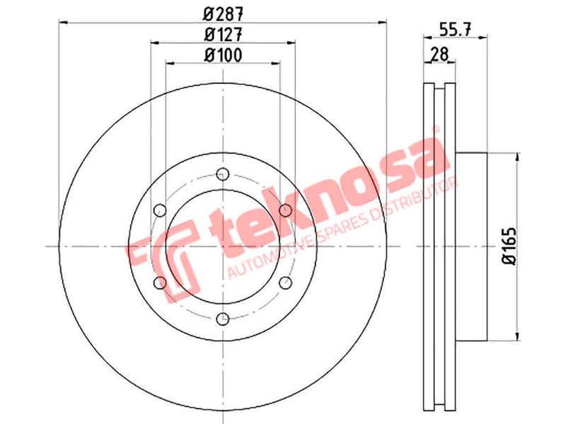 BRAKE DISC - TBD9344-D (OPTIMA)