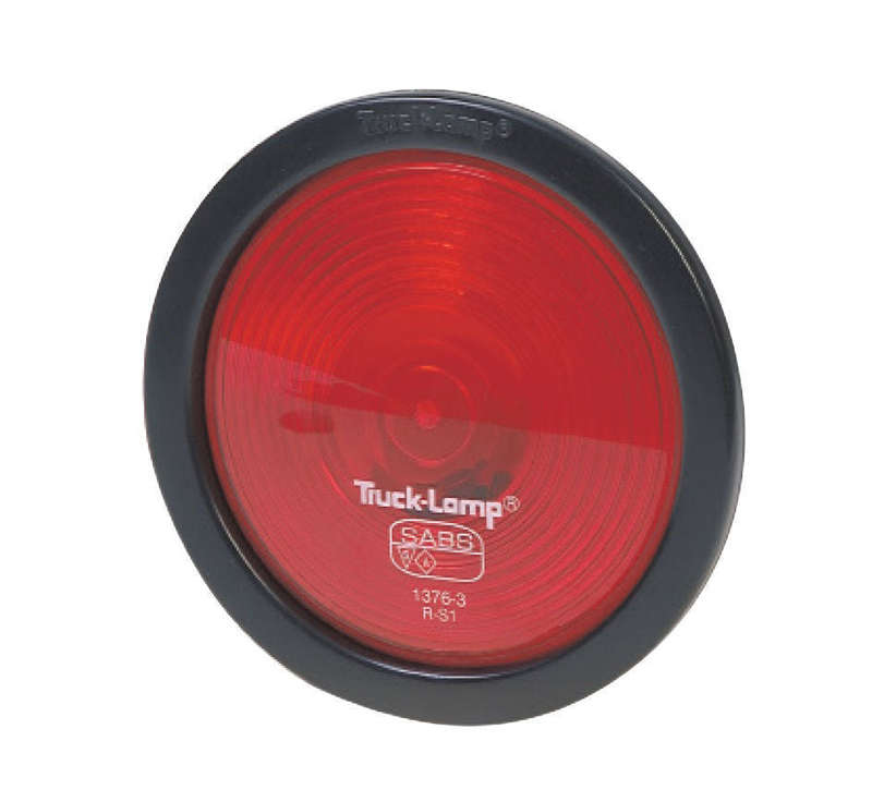 Red semi-sealed stop/tail lamp (gasket, globe holder, lens & base included - globe not included) ...
