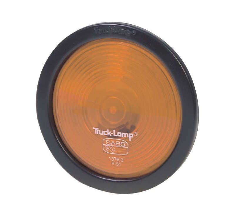 Amber semi-sealed indicator lamp (gasket, globe holder, lens & base included - globe not included...