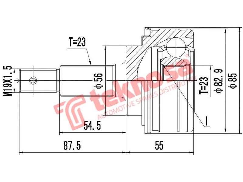 OUTER CV JOINT - TO5916 (TEKNOSA)