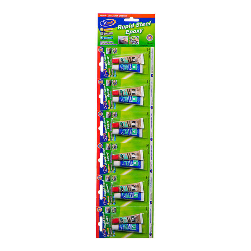 Rapid Steel Epoxy 10G 6Pc - Vt191V (V-Tech)