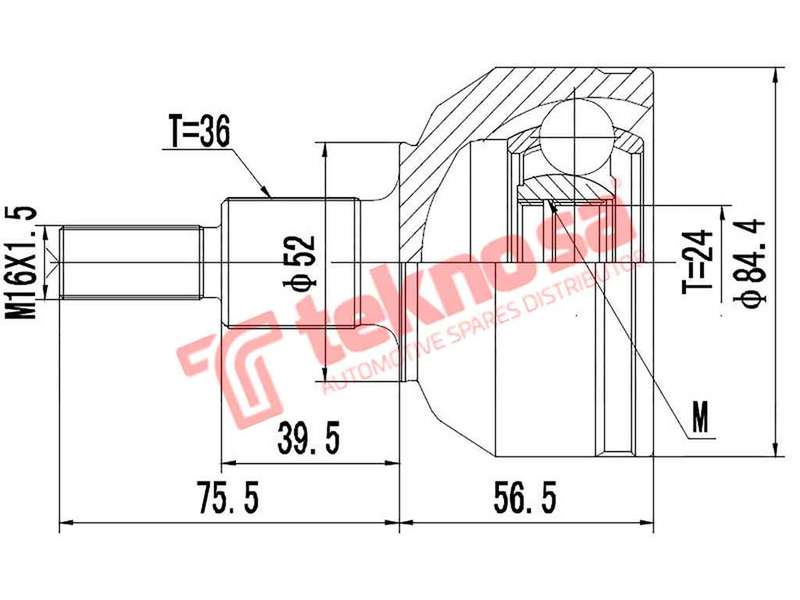 OUTER CV JOINT - VW3010 (TEKNOSA)