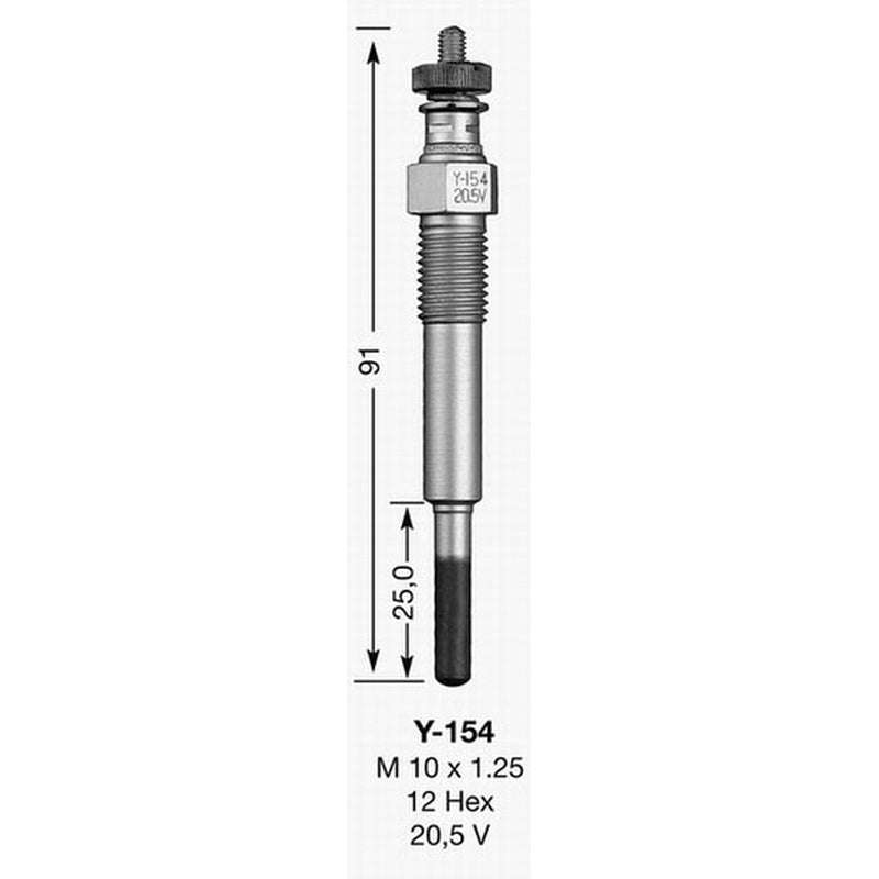 Glow Plug - Y-154 (Ngk)