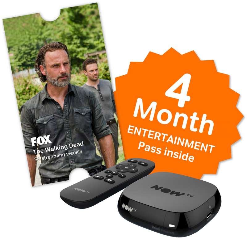 NOW TV Box with 4 Month Sky Entertainment Pass