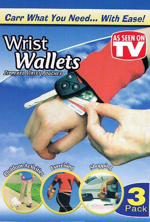 Wrist wallet 3 pack