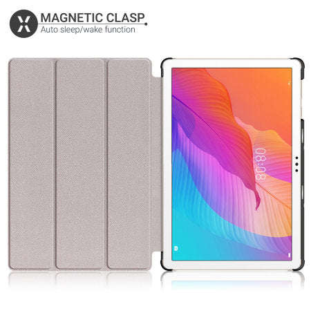 Olixar Amazon Fire HD 8 Tablet 2022 Leather-style Case (Black, )