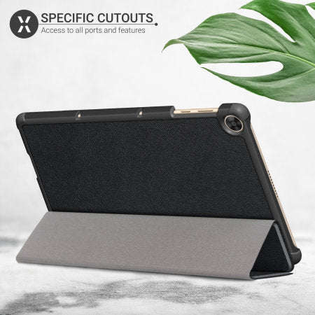 Olixar Amazon Fire HD 8 Tablet 2022 Leather-style Case (Black, )