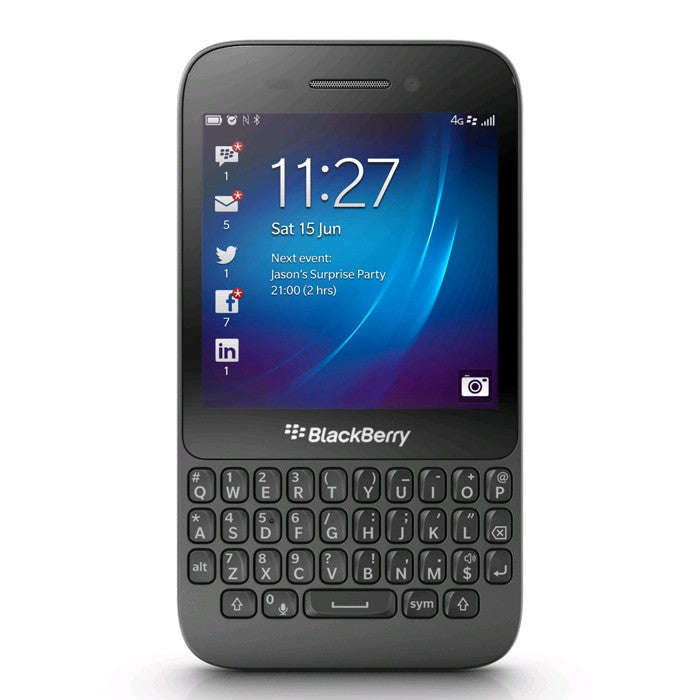 Blackberry Q5 QWERTY (8GB, Black, Local Stock)