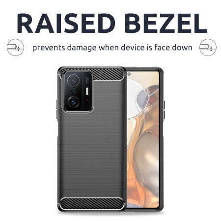 Olixar Sentinel Xiaomi 11T Pro Case & Glass Screen Protector (Black, )