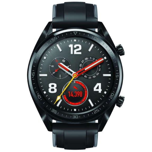 Huawei Watch GT Sport (Bluetooth, Black Silicone, 46mm, Special Import)