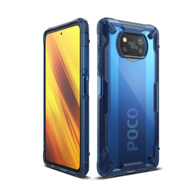 Ringke Fusion X Xiaomi Poco X3 NFC Case (Blue, )