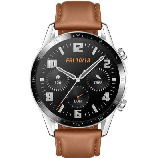 Huawei Watch GT 2 Classic (46mm, Brown Leather, Bluetooth, Special Import)