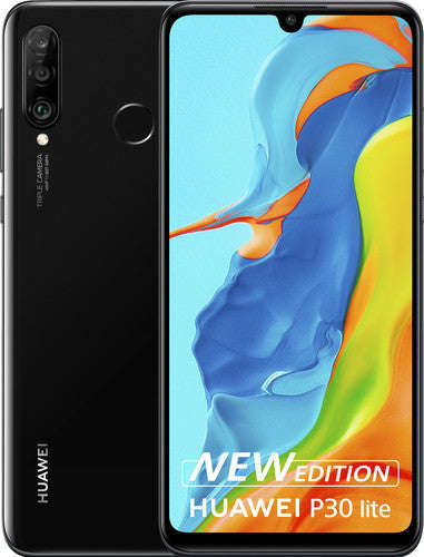 Huawei P30 Lite New Edition (256GB, Dual Sim, Black, Special Import)