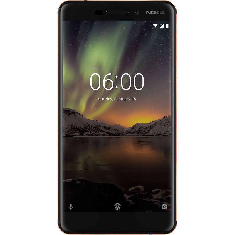 Nokia 6.1 (2018, 32GB, Single Sim, Black Copper, Local Stock)