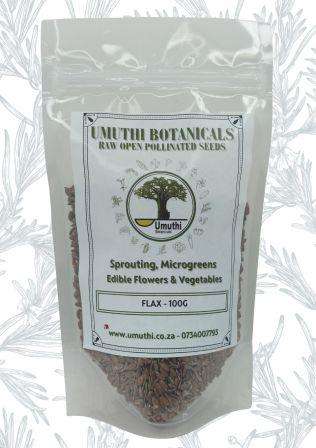 FLAX SPROUTING SEEDS - Linum Usitatissimum - Natureal & Untreated - Microgreens
