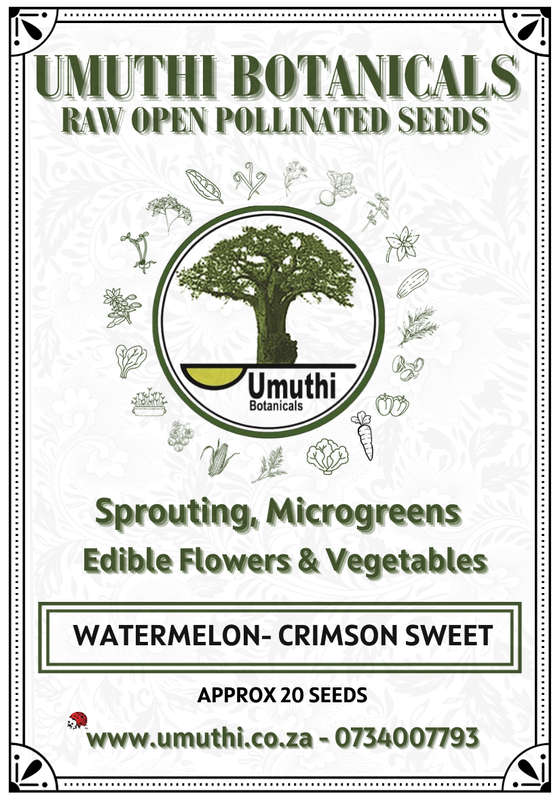 Watermelon - Crimson Sweet - Approx 20 -  Raw Open Pollinated