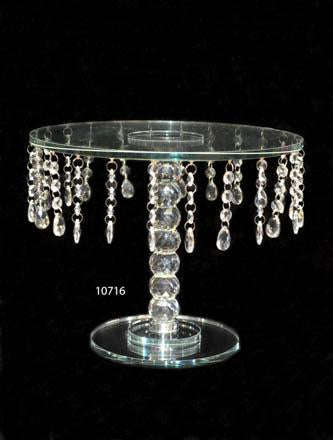 Cake Stand : Crystal Round Cake Stand Large Size - 10716