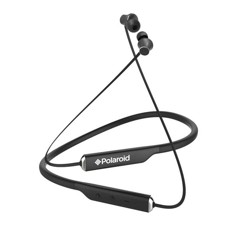 Polaroid Pro Athletic Wireless Magnetic Earbuds - Black