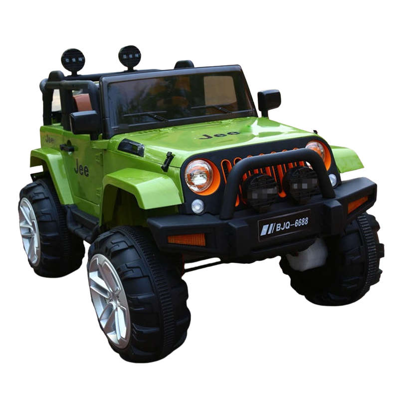 Kids Electric Ride On Car Jeep Large 4X4 - Green
