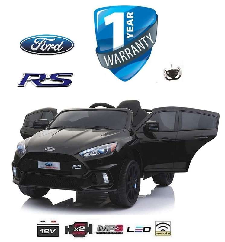 Kids Electric Ride On Car Ford Focus RS - Black